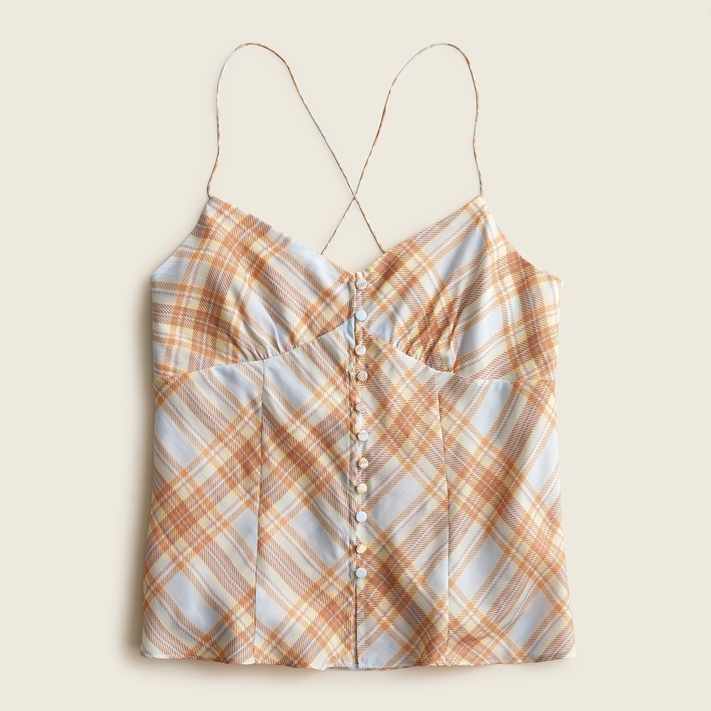 J.Crew Camisole in Golden Tartan